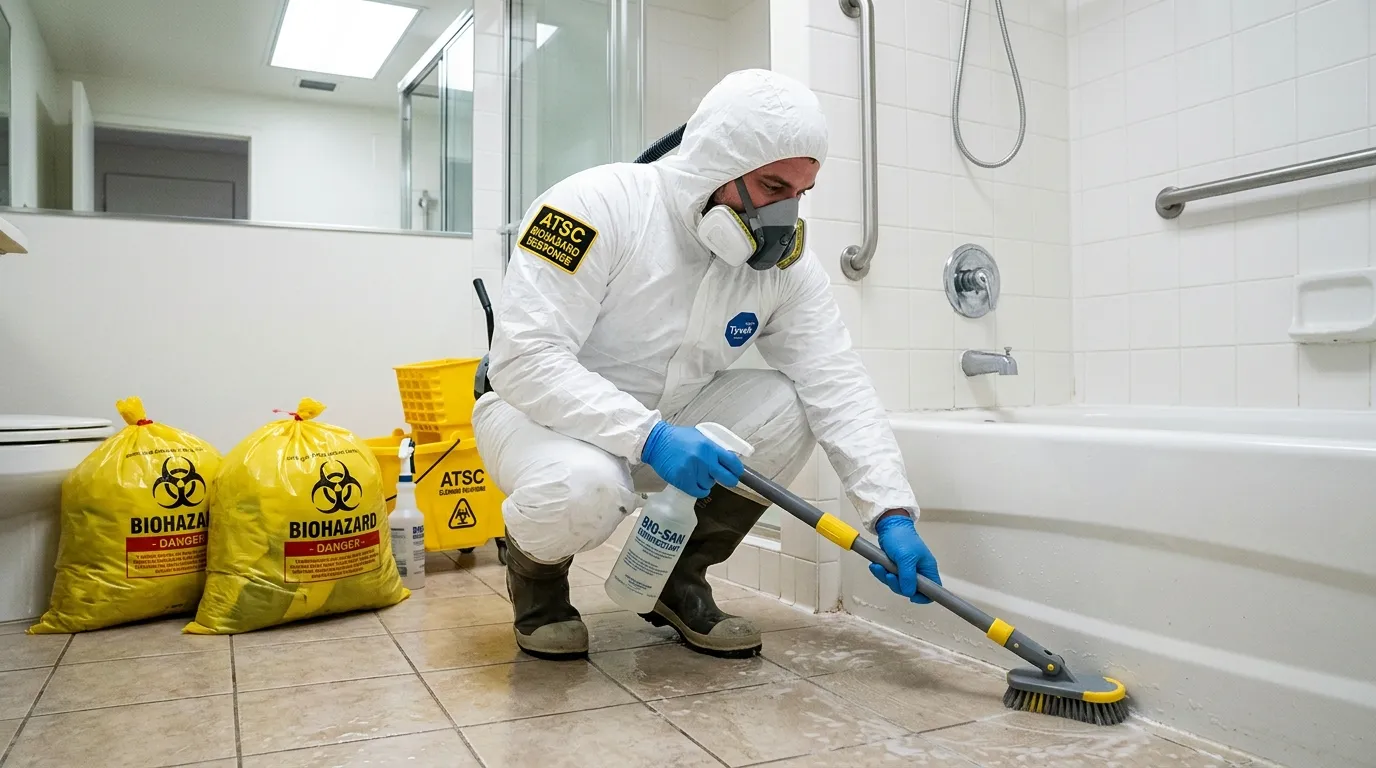 Decontamination equipment deployed for Blood Cleanup in Belle Isle